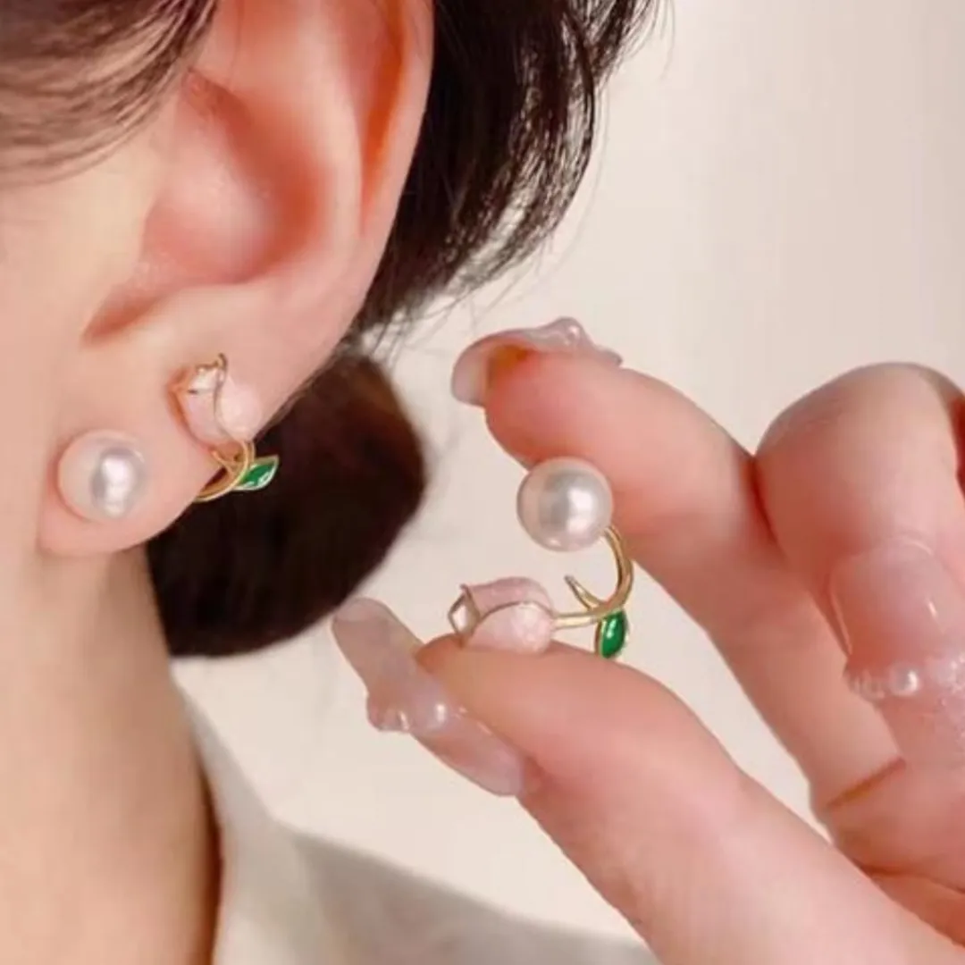 Korean Rose earring